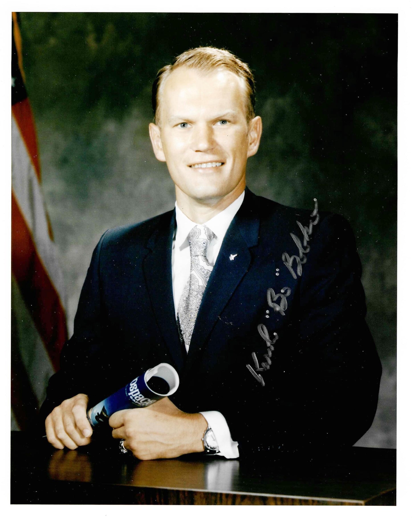 Astronaut Karol "Bo" Bobko 8x10'' handsigned vintage photo