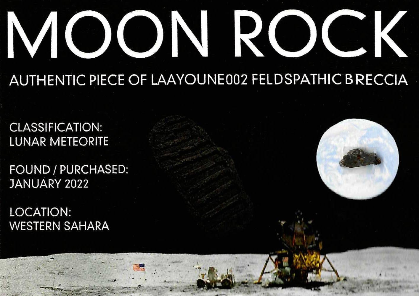 Moon Meteorite piece from Lunar Meteorite