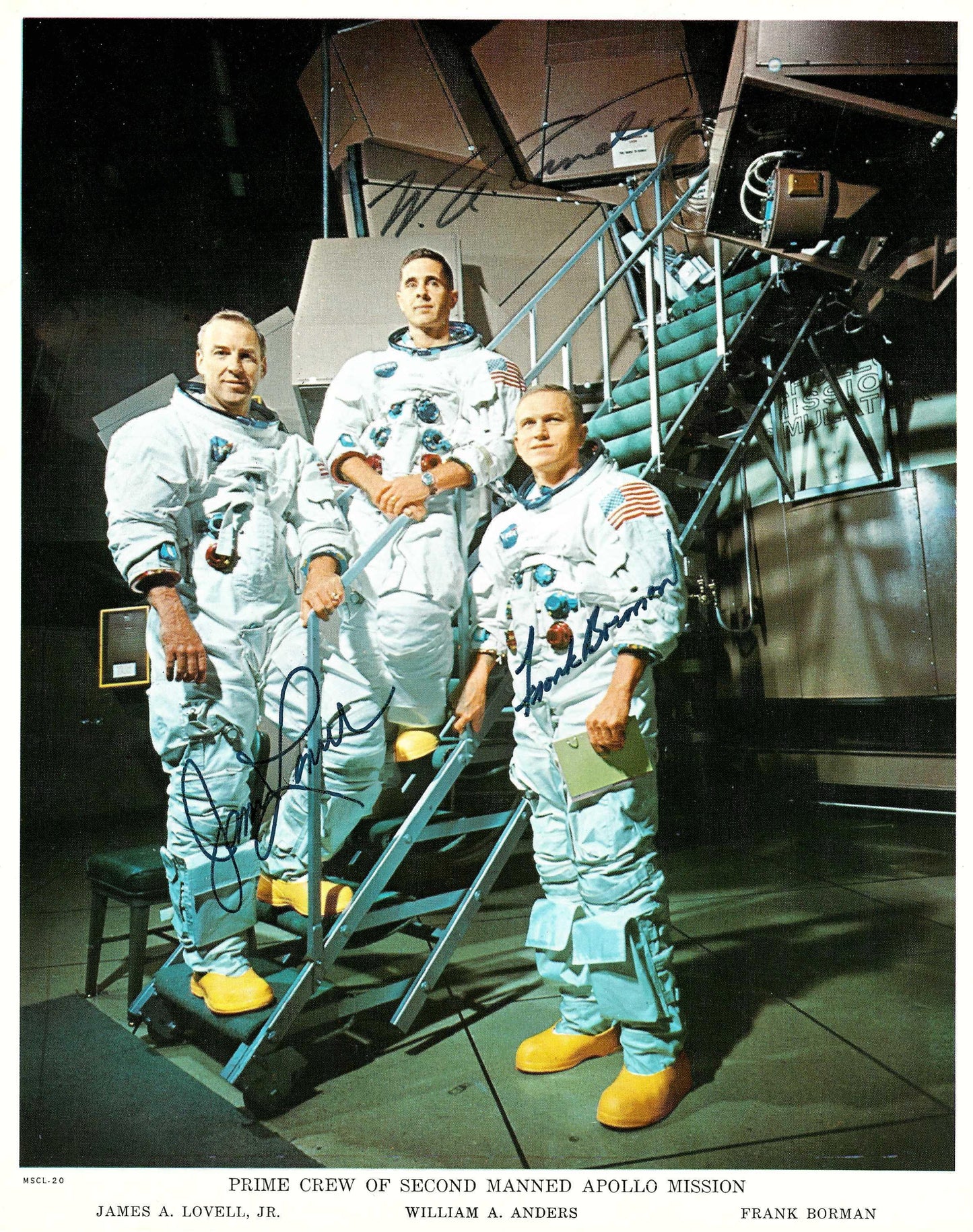 Apollo 8 crew autopen-signed 8x10'' official portrait
