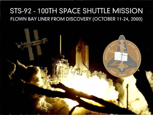 STS-92 flown artifact presentation