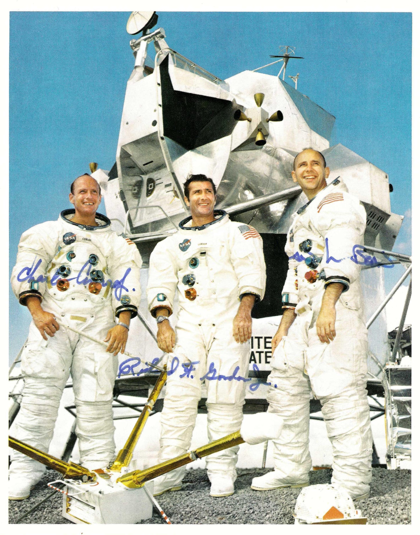 Apollo 12 crew autopen-signed 8x10'' official portrait