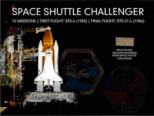 Space Shuttle Challenger flown artifact presentation