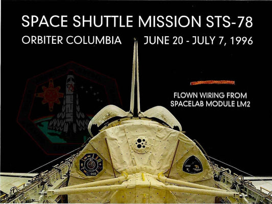 STS-78 flown artifact presentation