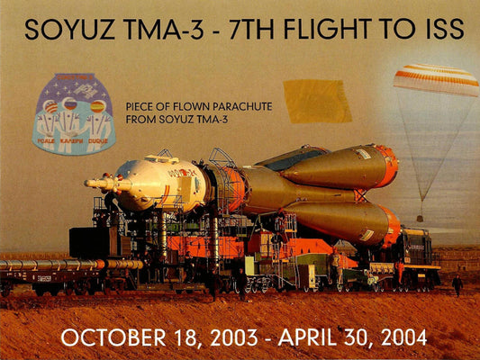 Soyuz TMA-3 flown artifact presentation