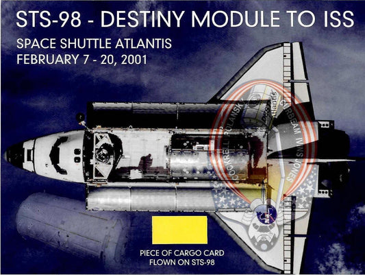 STS-98 flown artifact presentation