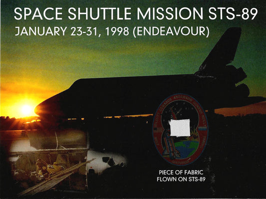 STS-89 flown artifact presentation
