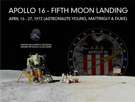 Apollo 16 flown artifact presentation