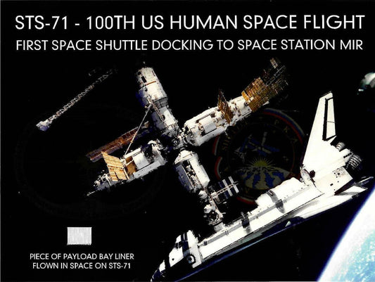 STS-71 flown artifact presentation