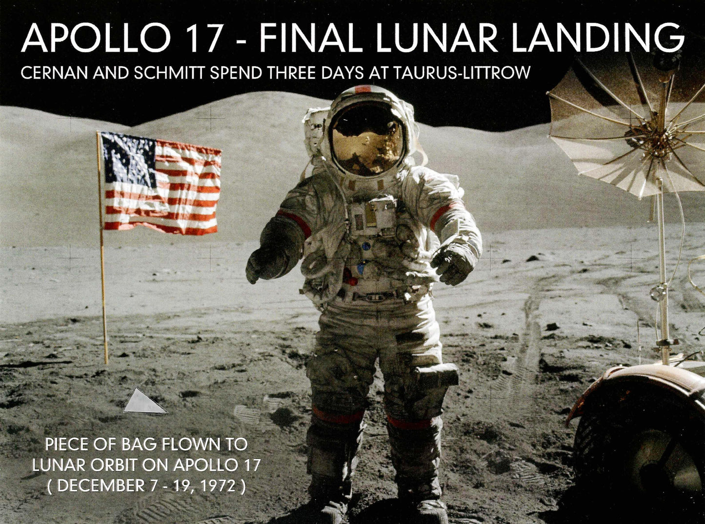 Apollo 17 flown artifact presentation