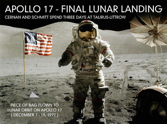 Apollo 17 flown artifact presentation