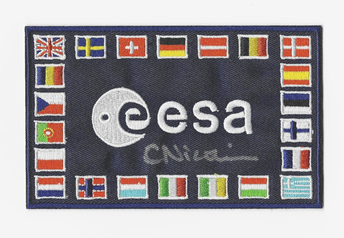 Claude Nicollier hand-signed ESA Patch