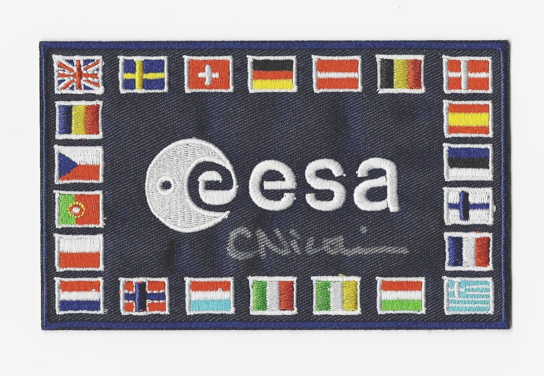 Claude Nicollier hand-signed ESA Patch