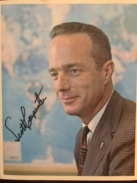 Mecury Astronaut Scott Carpenter hand-signed 8x10'' photo