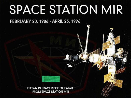 Mir Space Station flown artifact