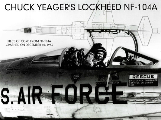 NF-104A flown aircraft artifact - Chuck Yeager