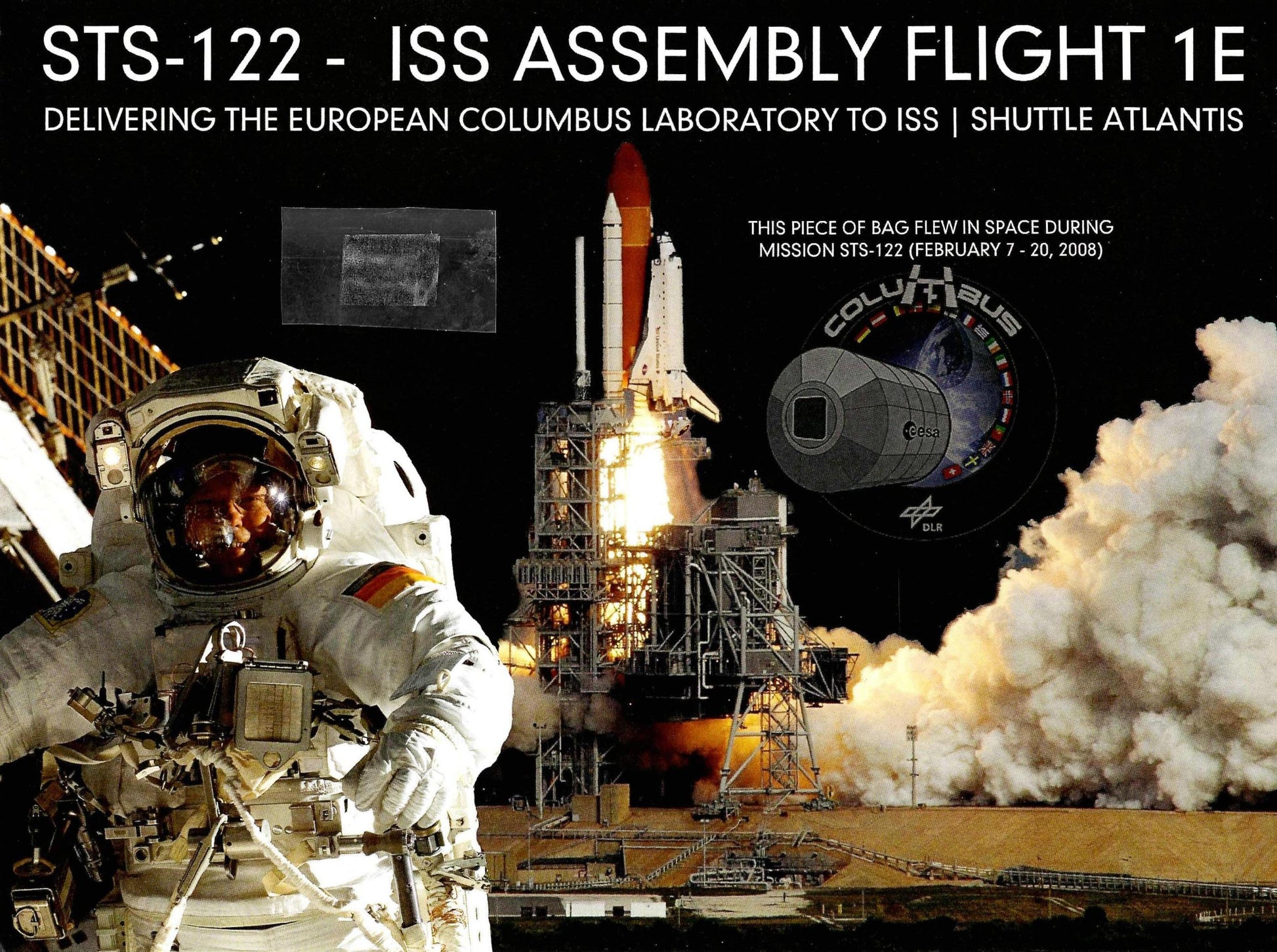 STS-122 flown artifact presentation