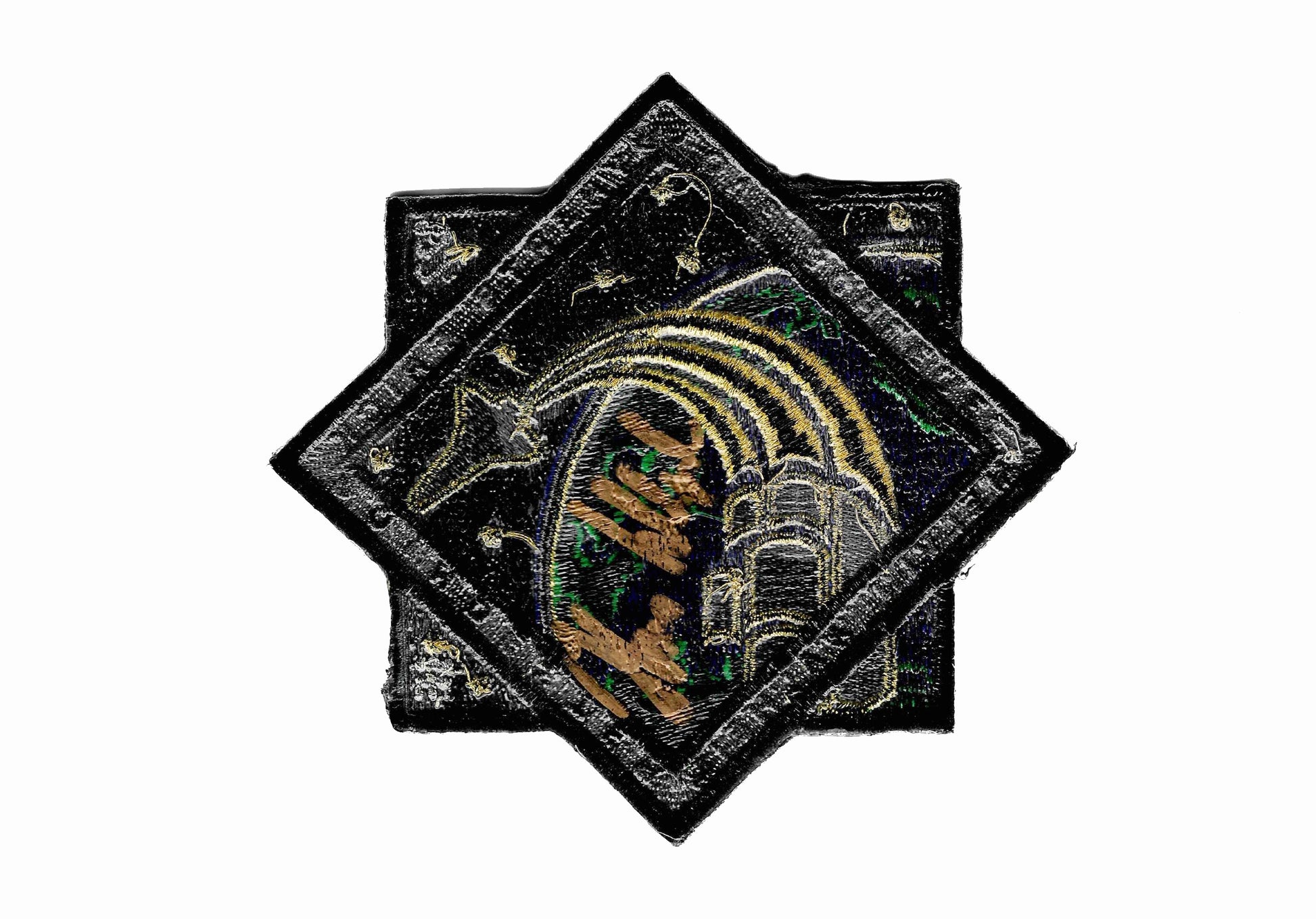 Space Shuttle Mission STS-122 patch - handsigned by Astronaut Hans Schlegel