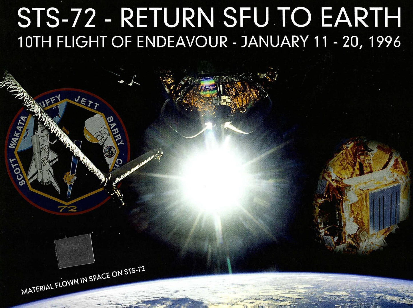 STS-72 flown artifact presentation