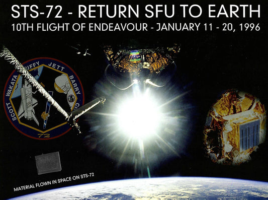 STS-72 flown artifact presentation