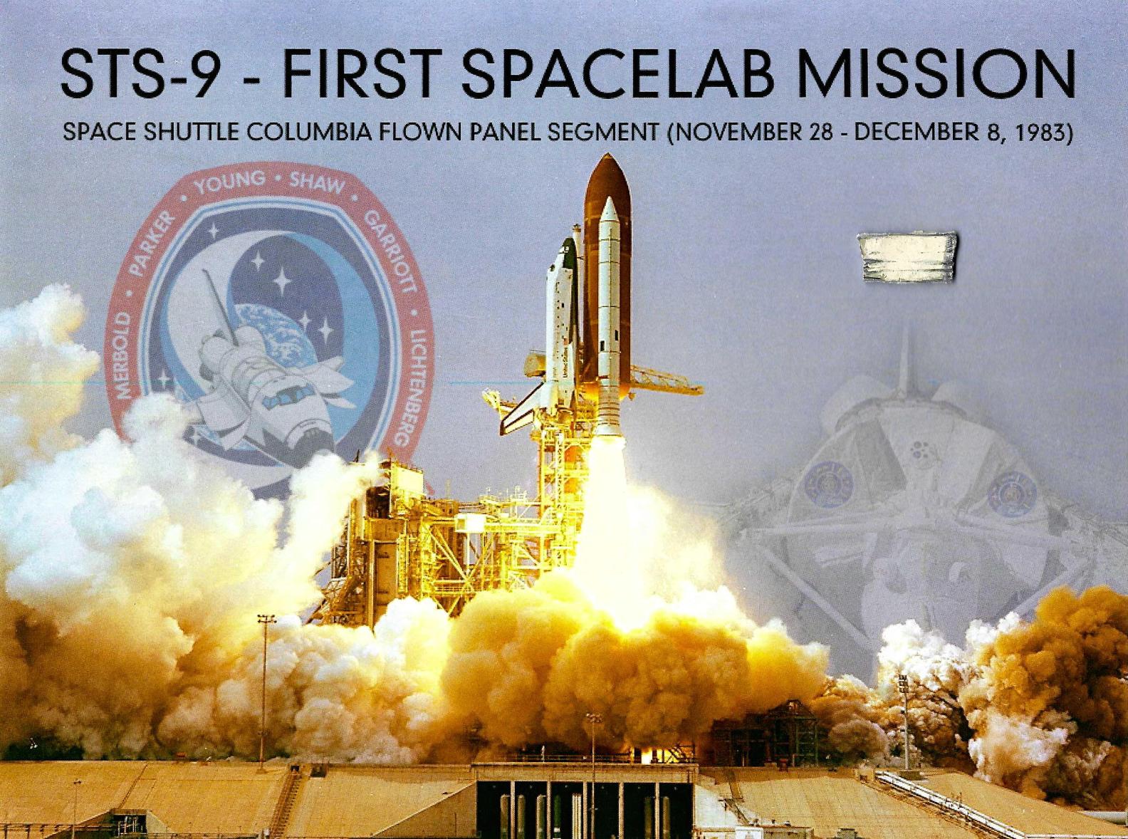 STS-9 flown artifact presentation