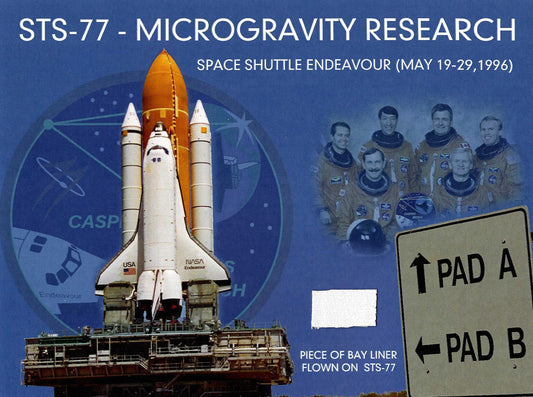 STS-77 flown artifact presentation