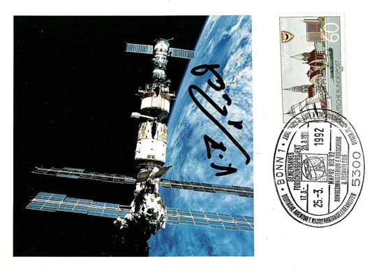 Original Mir '92 Postcard 4x6" - hand-signed Klaus-Dietrich Flade #1
