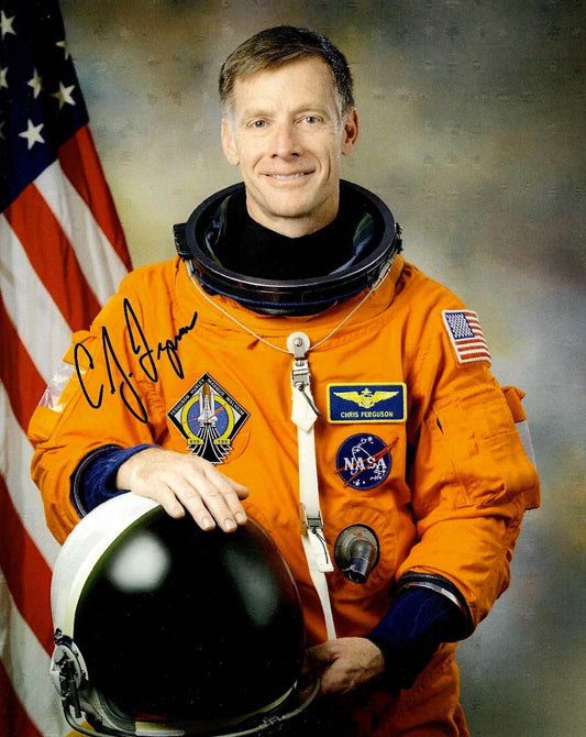 Astronaut Chris Ferguson handsigned 8x10'' STS-135 portrait