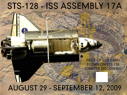 STS-128 flown artifact presentation