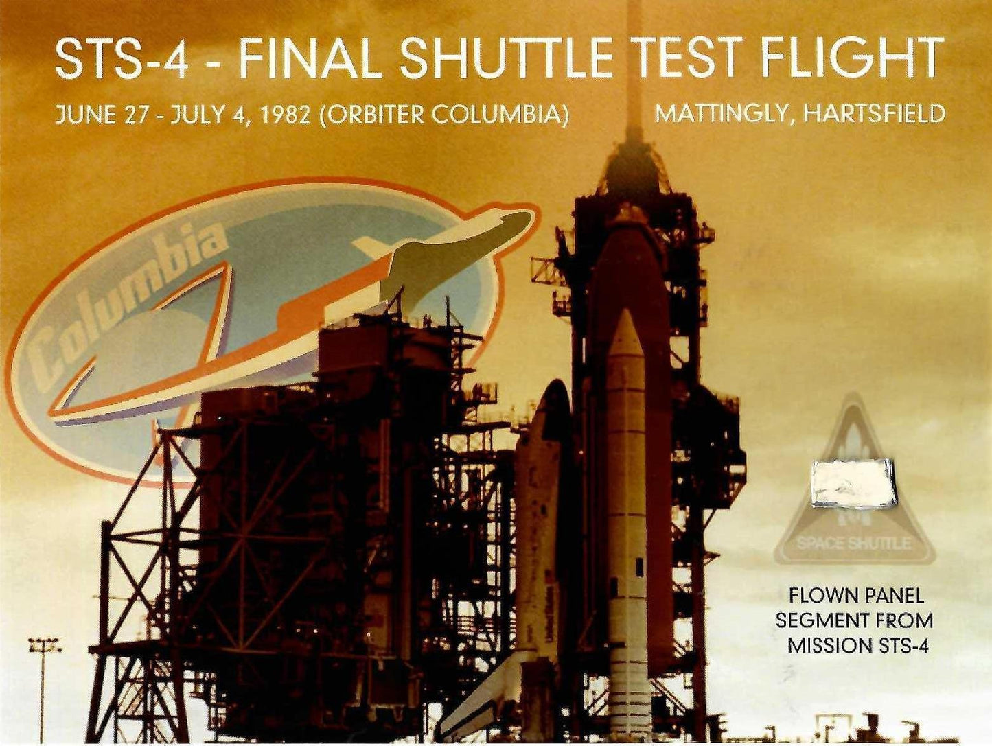 STS-4 flown artifact presentation