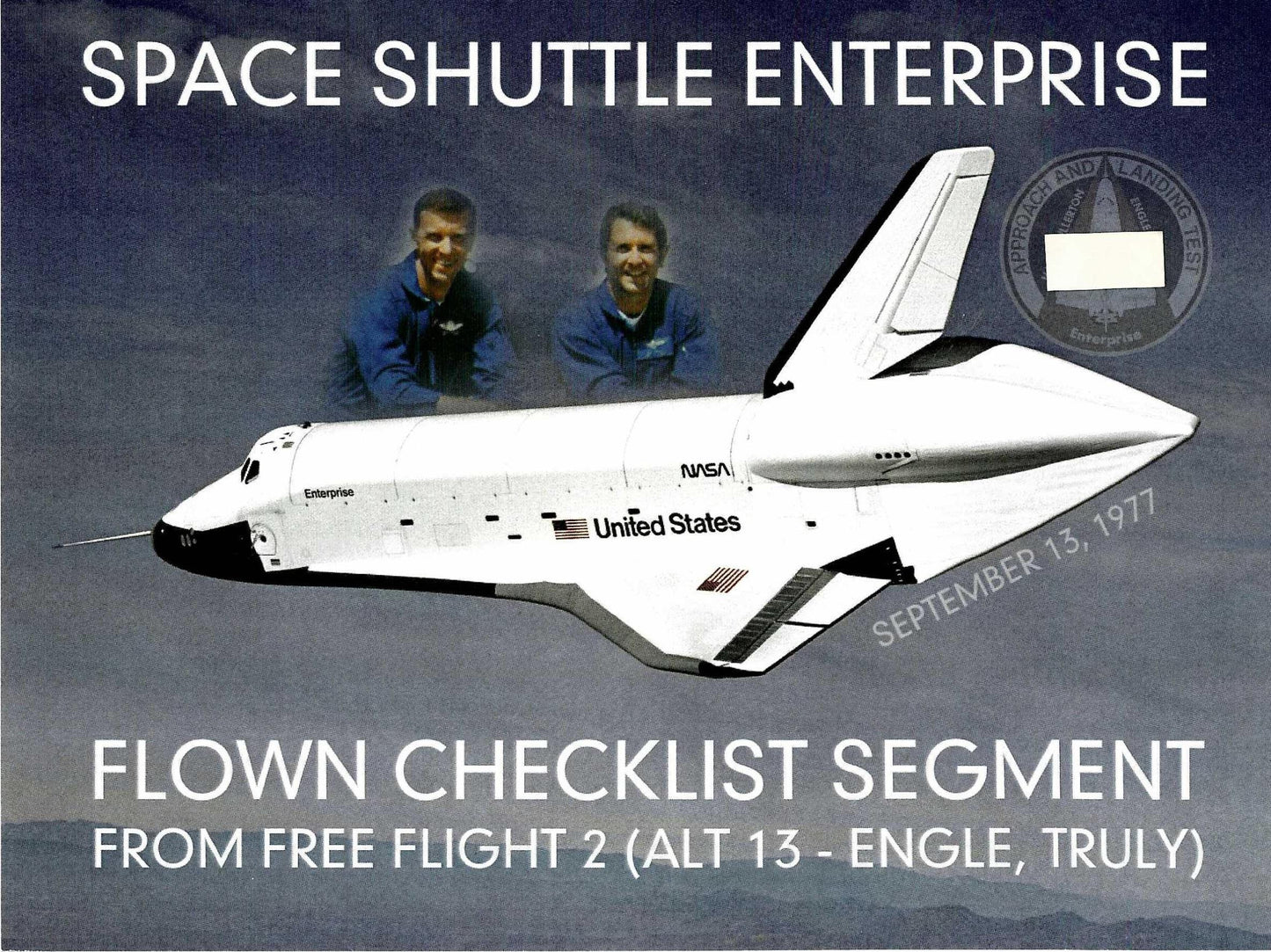 Enterprise ALT flown artifact presentation