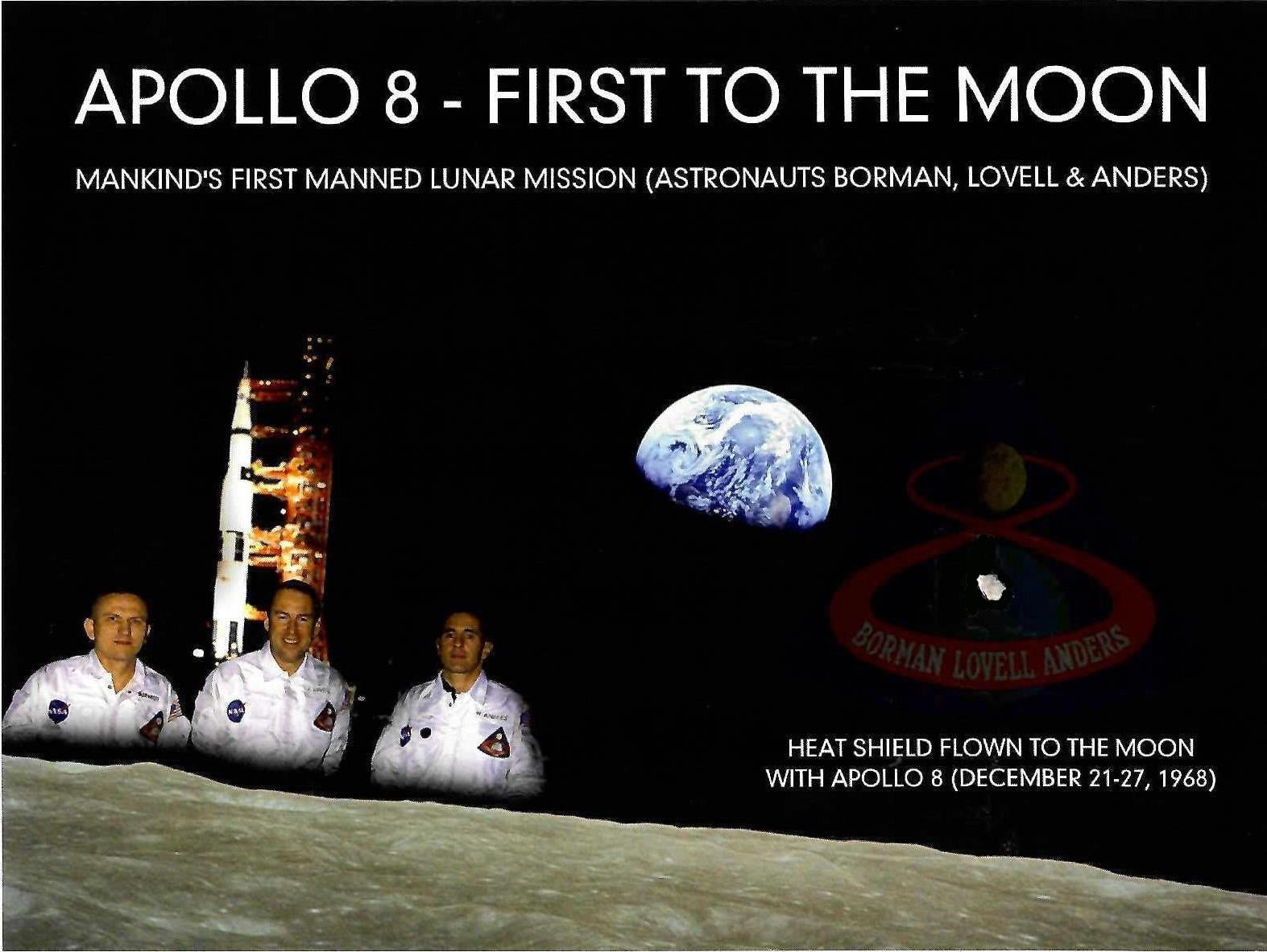 Apollo 8 flown artifact presentation