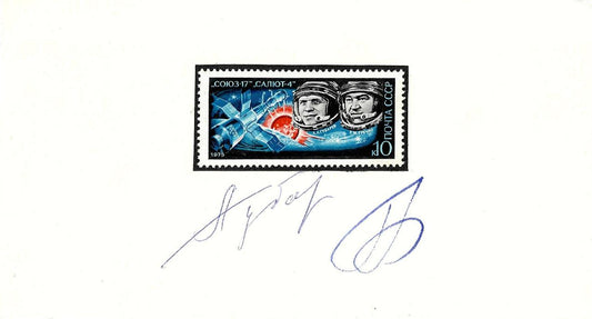 Soyuz 17 crew hand-signed cover