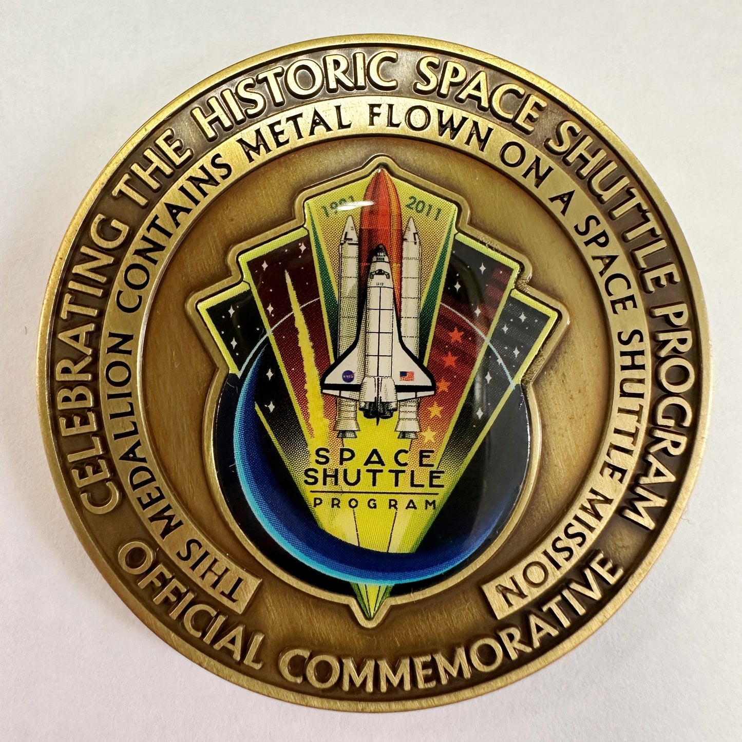 Coin NASA - Space Shuttle Program - gold