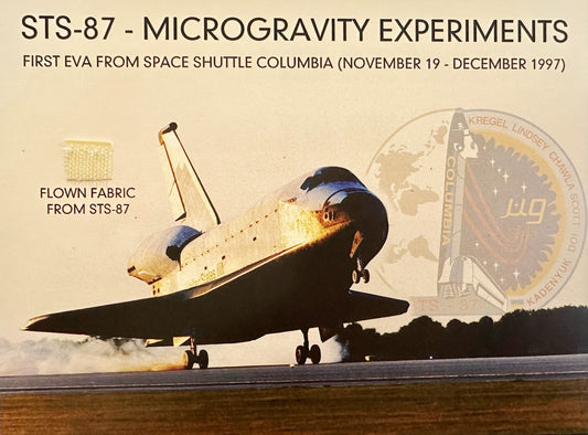 STS-87 flown artifact presentation