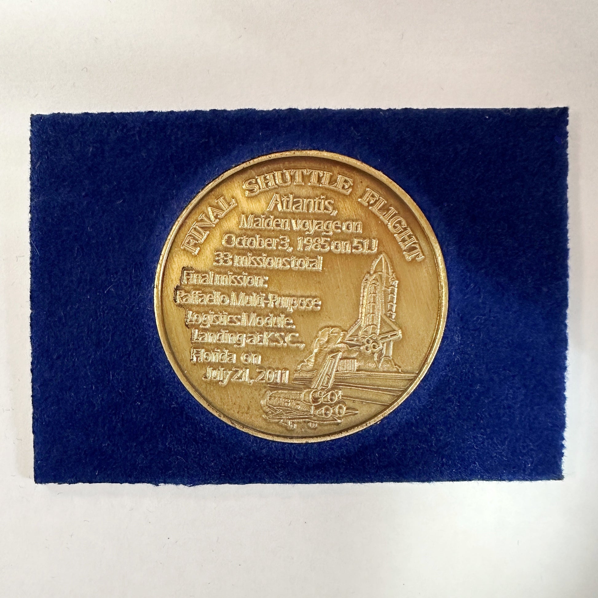 Coin NASA - Space Shuttle Mission STS-135